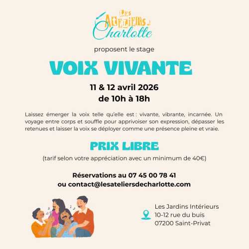 VOIX VIVANTE Les Ateliers de Charlotte